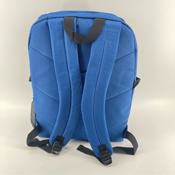 TrailMaker Classic 17” Blue Student Multi Compartment Laptop Backpack Bookbag - Picture 5 of 11